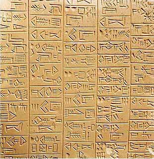 cuneiform writing