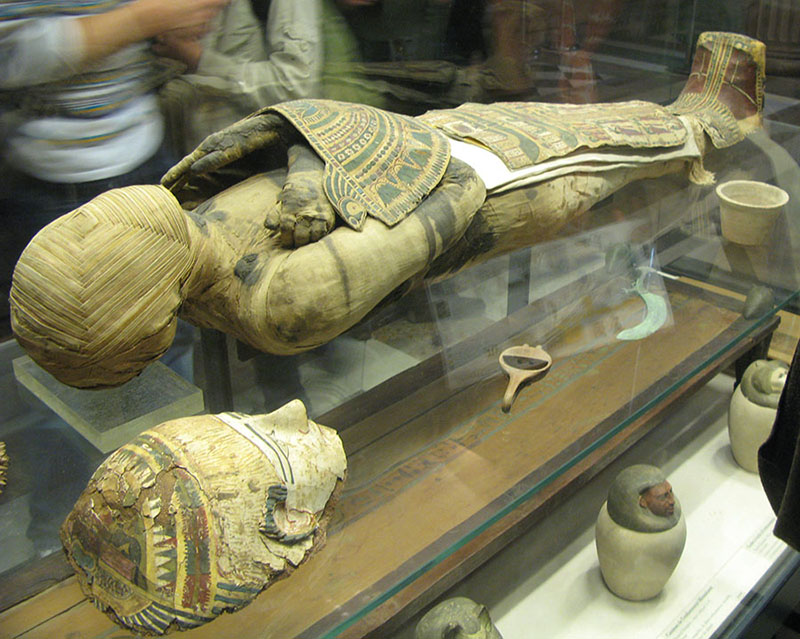 mummification process removal of brain